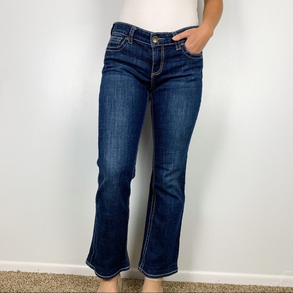 Kut from the Kloth Natalie Dark Wash High Rise Contrast Bootcut Jeans Size 6 - Picture 14 of 14